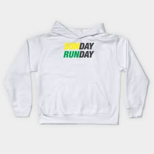 Sunday runday Kids Hoodie